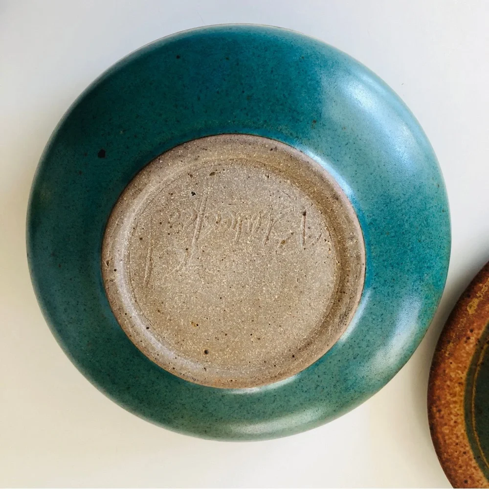 Artisnal  Handmade Pottery Casserole Signed